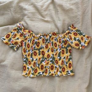 Sunflower crop top